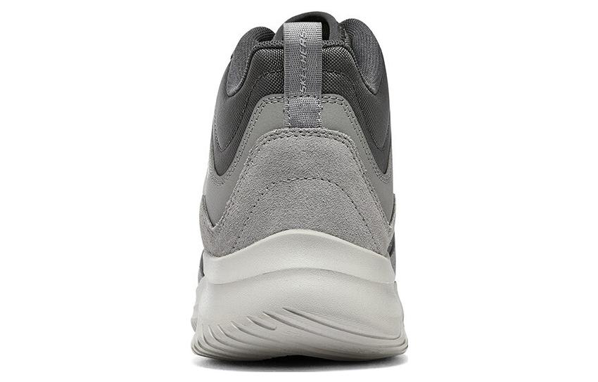 Skechers 3.0 Artificial Leather Trendy Mid top Casual Shoes Men’s Gray