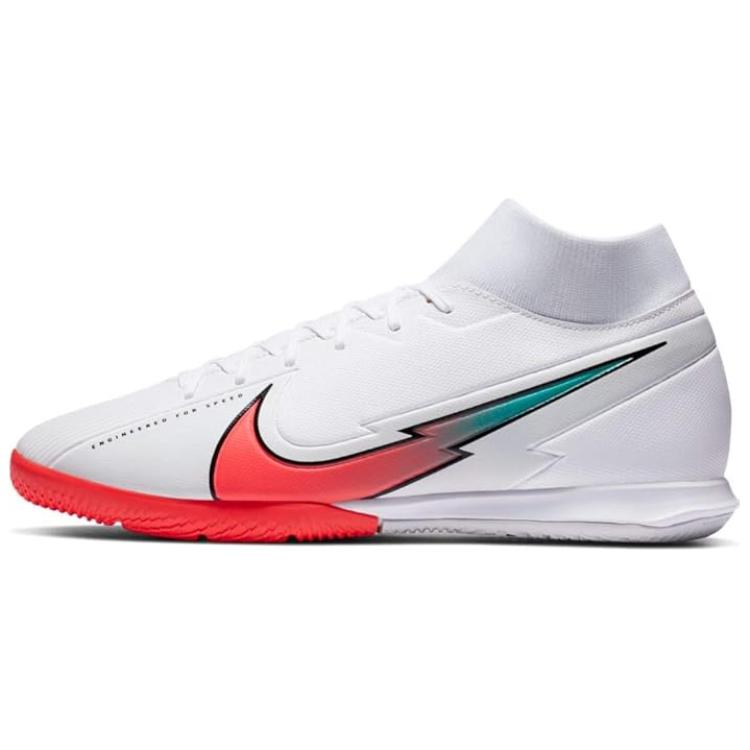 Nike Mercurial Superfly 7 Comfortable Slip Resistant Abrasion Resistant Soccer Shoes Men’s White Orange