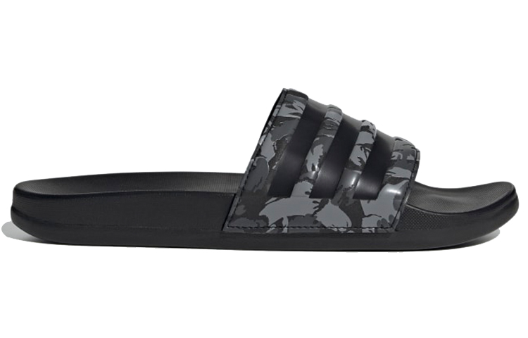 Шлепанцы adidas Adilette Comfort Slides (черно-серые) — фото 2