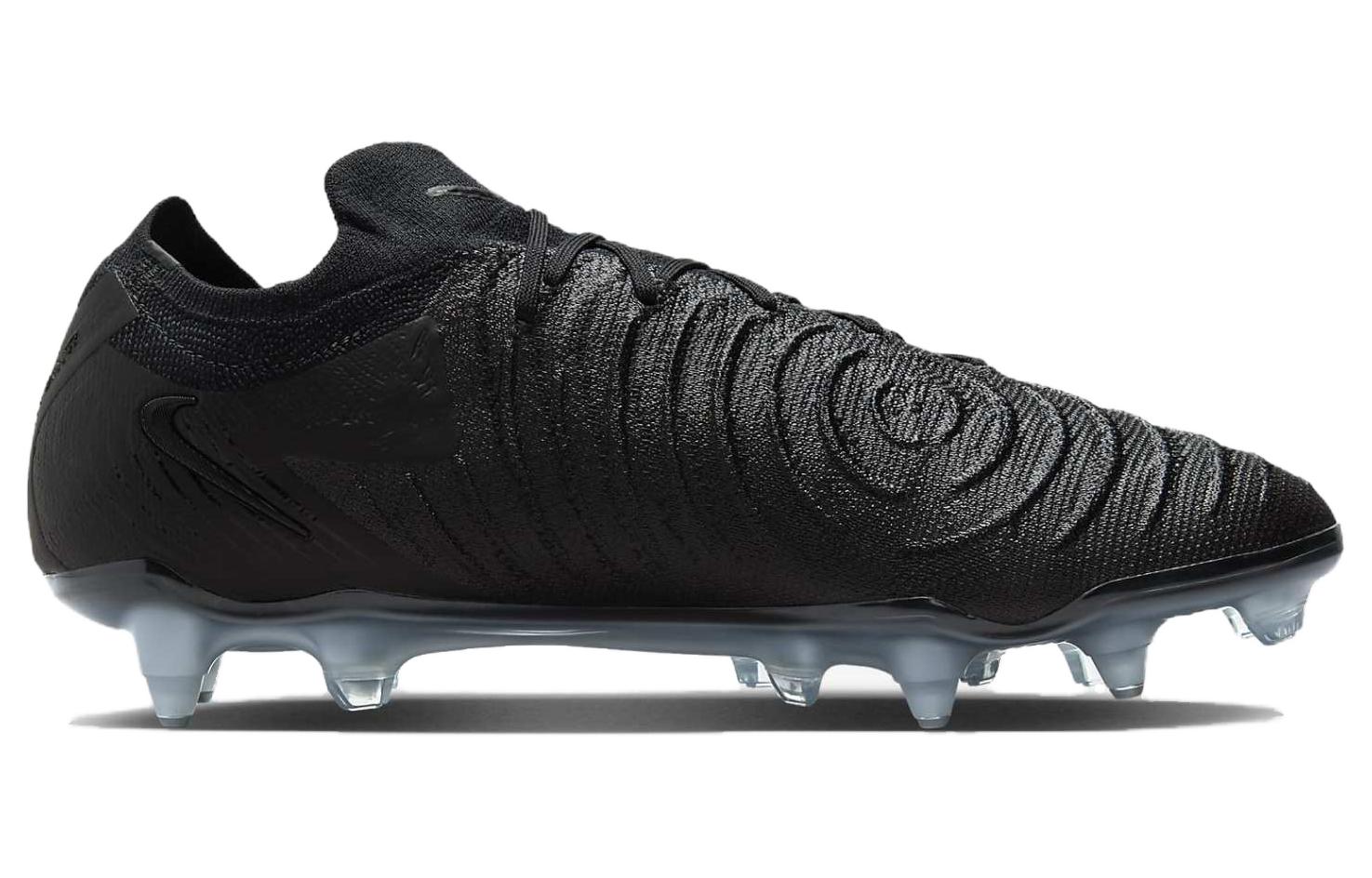 Nike Phantom GX SG Soft Ground Cushioning Slip Resistant Soccer Shoes Unisex Black Blue