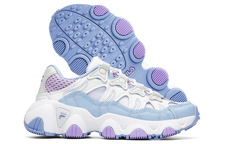 Женские кроссовки Fila Fusion Jagger (бело-фиолетовые) — фото 5
