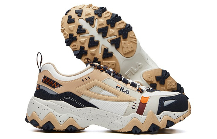 Кроссовки Fila Fusion (бежевые) — фото 6