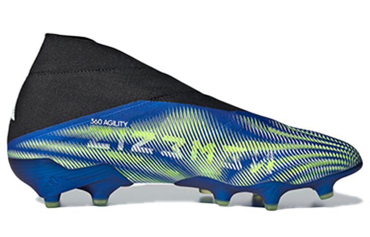 Мужские бутсы adidas Nemeziz (сине-желтые) — фото 2