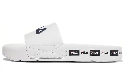 FILA Quiet Slide Slippers Unisex White Korean Style