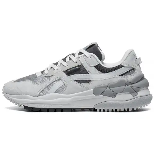 Li Ning Origin CF Tracing Abrasion Resistant Breathable Low top Sports Casual Shoes Women's Gray Black
