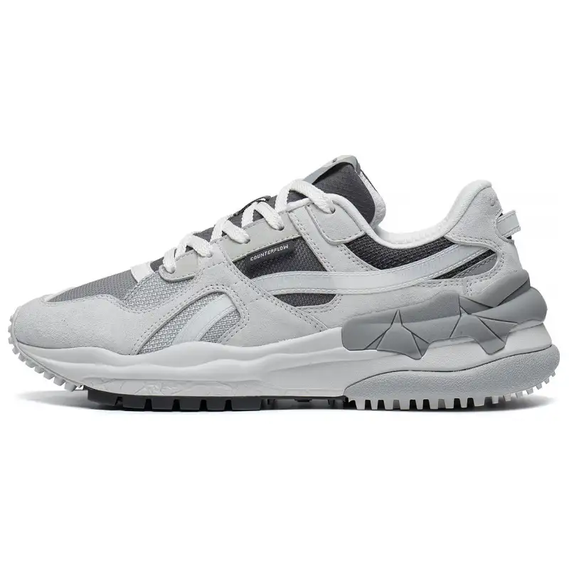 Li Ning Origin CF Tracing Abrasion Resistant Breathable Low top Sports Casual Shoes Women's Gray Black