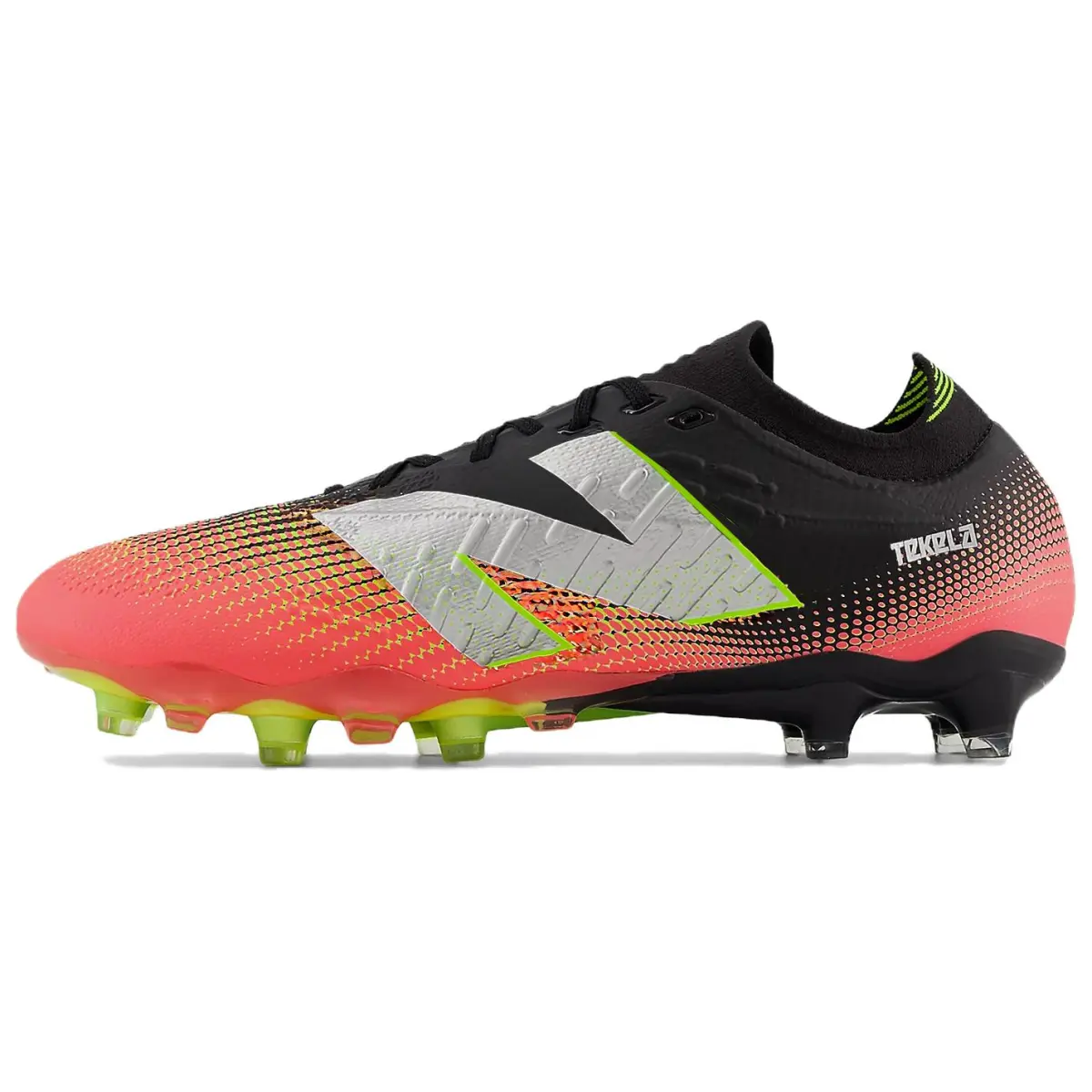 New Balance Tekela Pro Low Laced Fg V4 Black Neo Flame Clementine