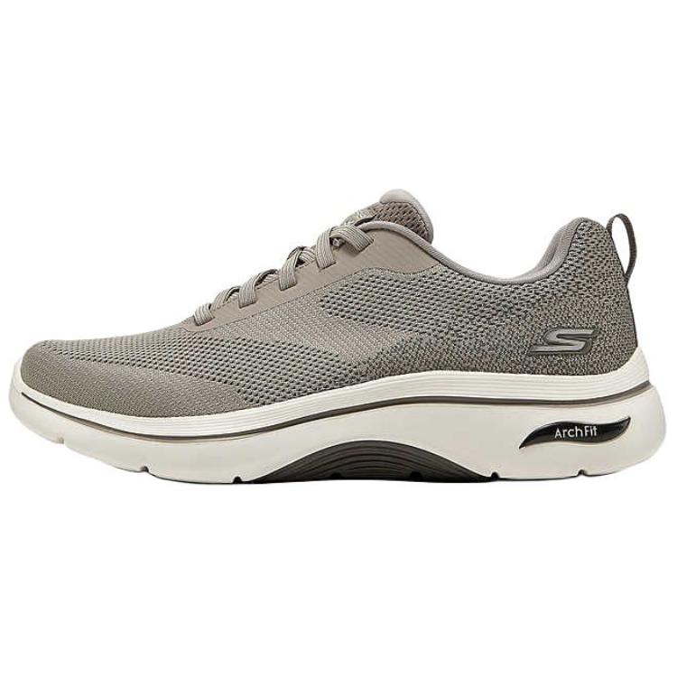 Skechers MEN’S GO WALK Wear resistant And Lightweight Low top Casual Shoes Men’s Taupe