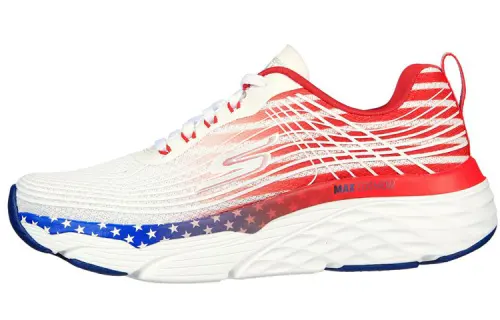 Skechers Max Cushioning Casual Shoes Women's Low Top Red/Blue/White