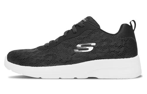 Skechers Dynamight 2.0 Textile, Mesh Mid top Casual Shoes Women's Black White