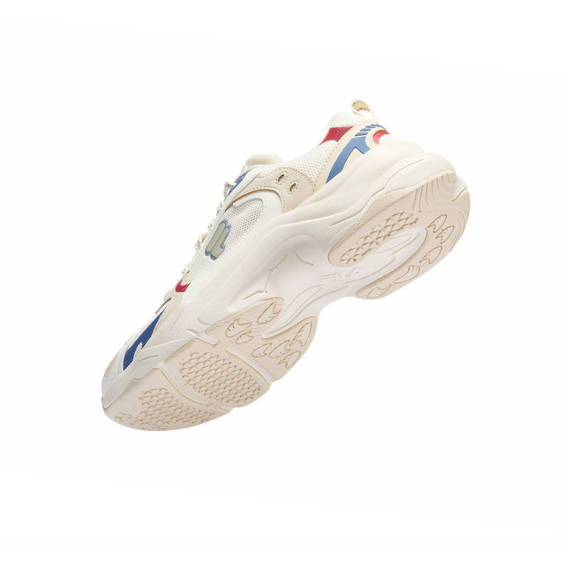 Мужские кроссовки Fila FUSION UNIQUE (бежево-желтые) — 初雪白/米黄色 — фото 5