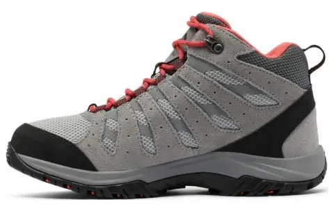 Columbia Mesh, Suede Retro Sports Slip Resistant Abrasion Resistant High top Casual Shoes Women's Gray