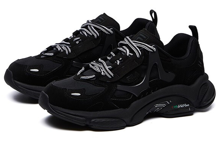 Мужские кроссовки Fila FUSION RJV (черные) — Чёрный — фото 3