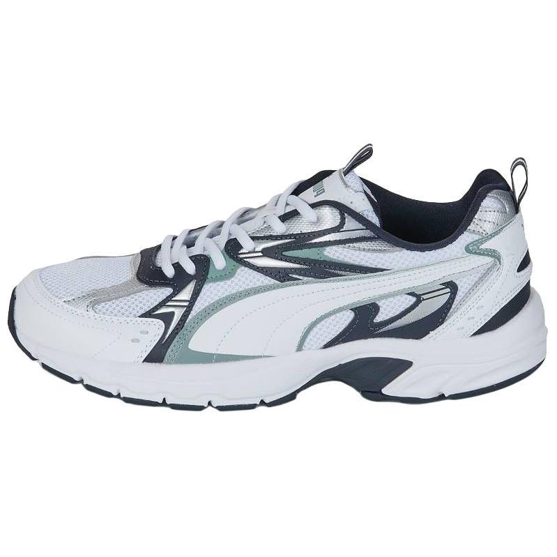 PUMA Milenio Tech Abrasion Resistant Low top Casual Shoes Unisex White Green