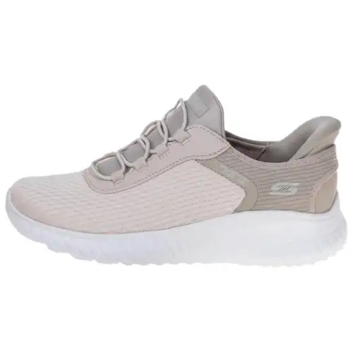 Skechers BOBS SQUAD CHAOS Cushioning Abrasion Resistant Breathable Mid top Casual Shoes Women's Beige
