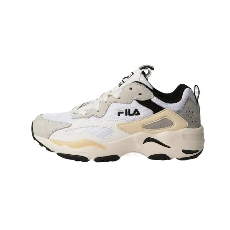 FILA Ray Tracer Synthetic Leather Abrasion Resistant Low top Casual Shoes Unisex White