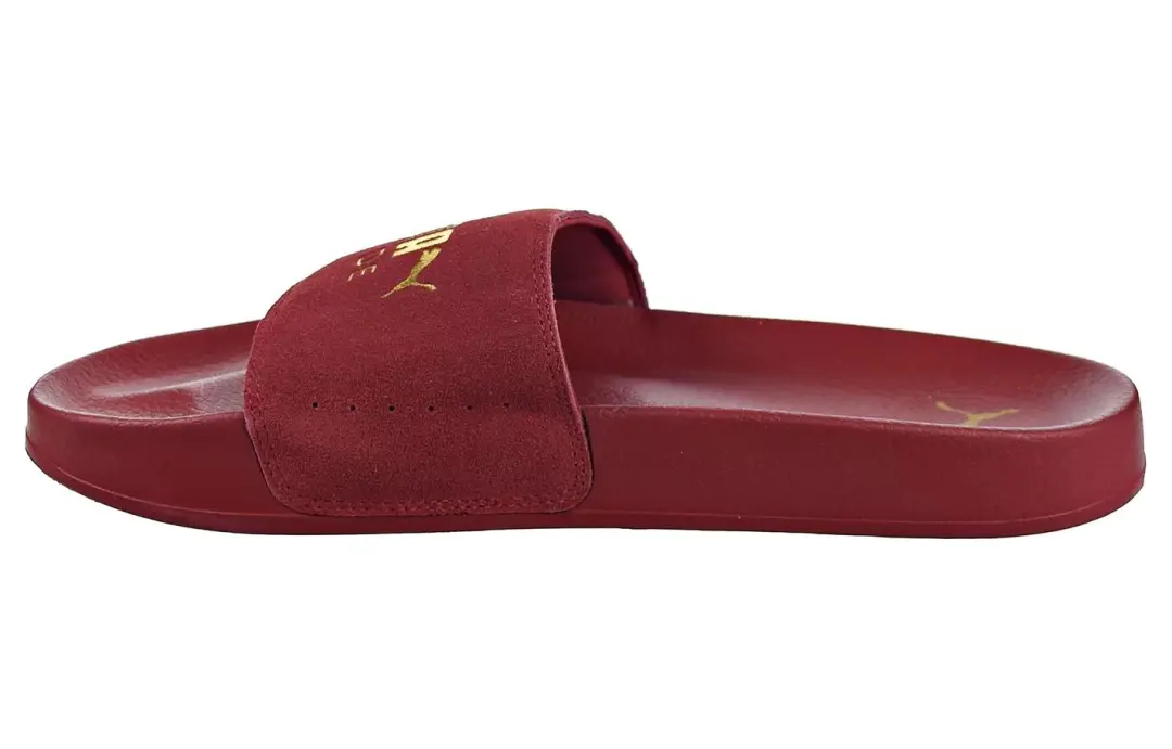 PUMA Leadcat 2.0 Suede Slides 'Red Gold'