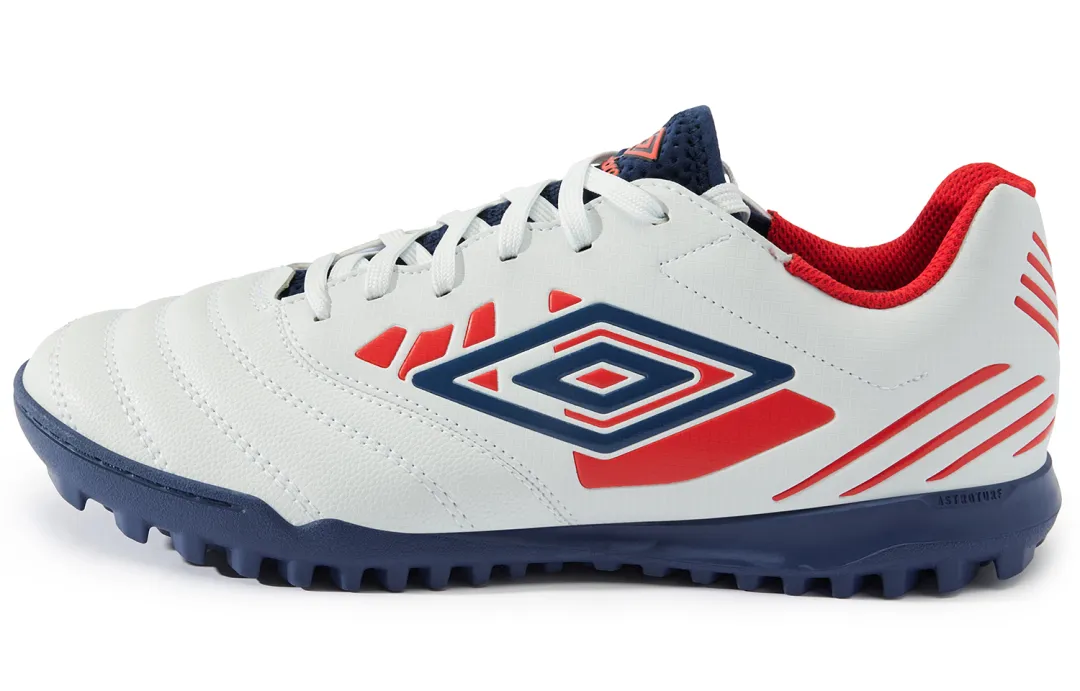 Umbro TF Turf Artificial Turf Abrasion Resistant Soccer Shoes Men's White Blue Red