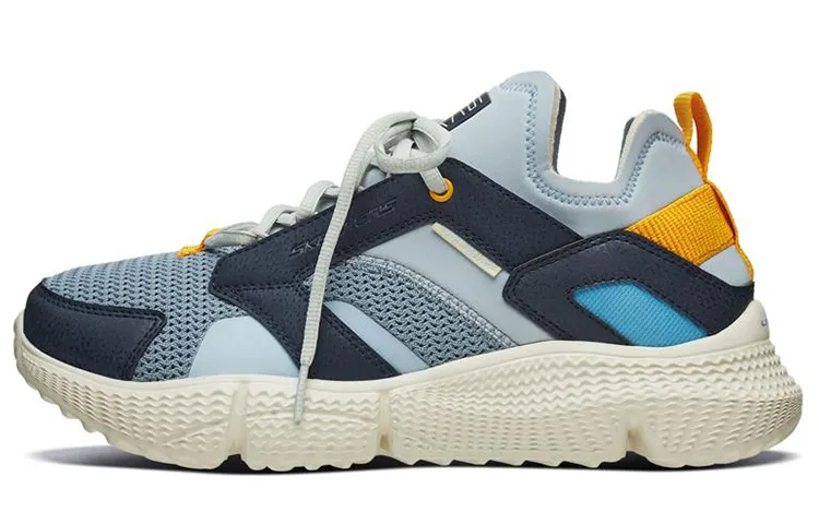 Skechers Zubazz Casual Shoes Men's Low Top Blue/Gray/Yellow
