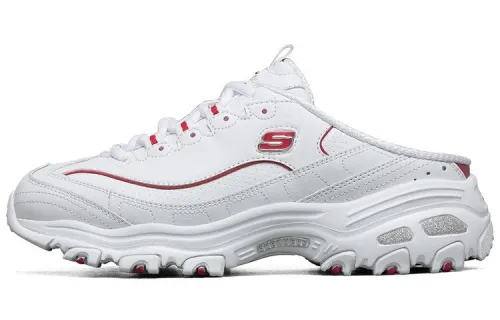 Skechers Cushioning Abrasion Resistant Height Increasing Low top Casual Shoes Women's White Red