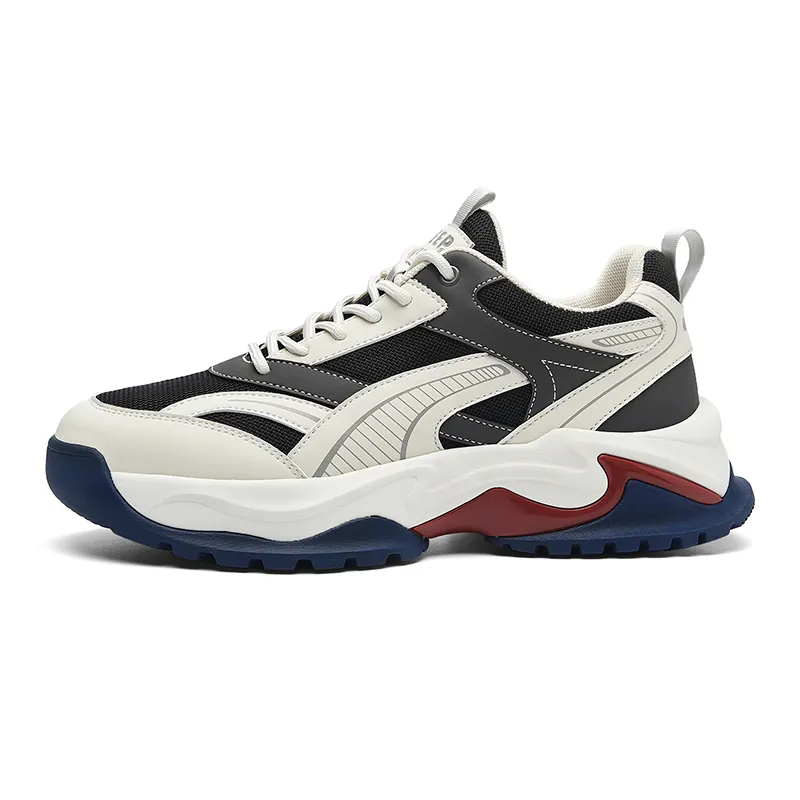 JEEP SPIRIT Abrasion Resistant Breathable Height Increasing Low top Casual Shoes Men's Furious Sea Blue
