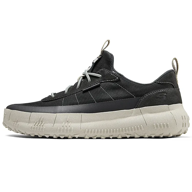 Skechers Low top Casual Shoes Men's Black Gray White