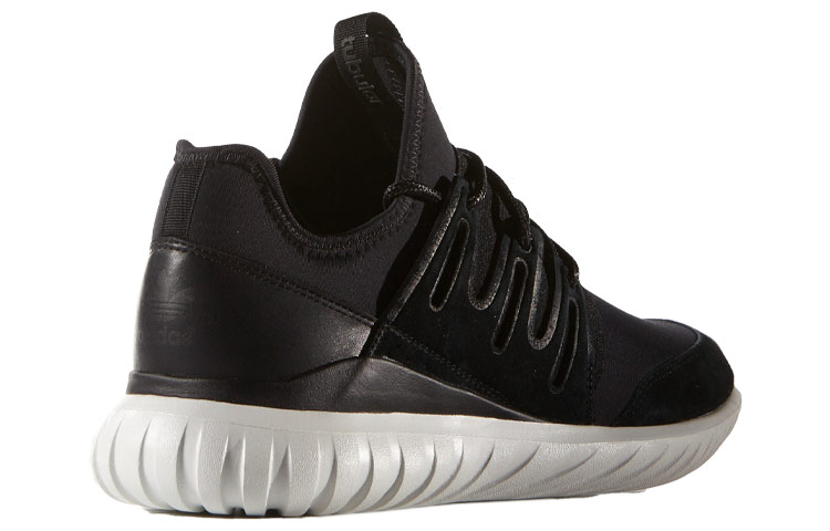 Кроссовки adidas originals Tubular Radial (черно-белые) — Чёрный / белый — фото 4
