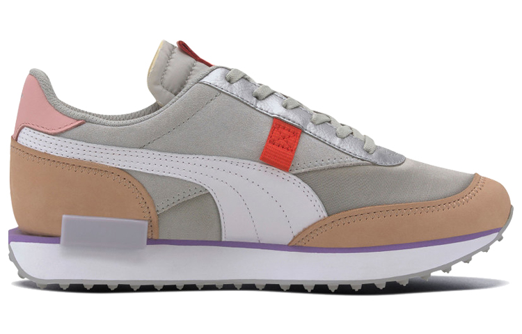 Женские кроссовки PUMA Future Rider (серо-розовые) — Серый / розовый — фото 2
