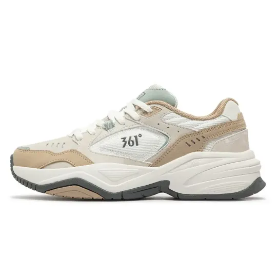361° Sail Collection Abrasion Resistant Slip Resistant Low top Chunky Sneakers Women's White Beige
