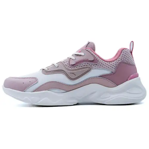 Anta Slip Resistant Abrasion Resistant Low top Casual Shoes Women's White Pink