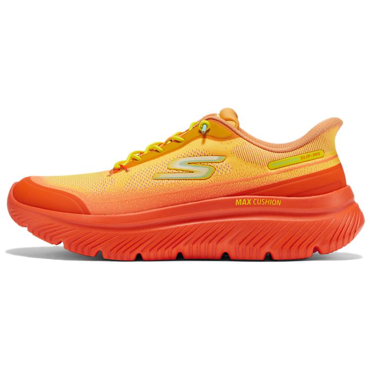 Skechers MEN’S GO WALK Comfortable And Trendy Breathable Low top Casual Shoes Men’s Bright Orange