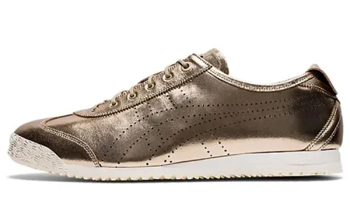 Onitsuka Tiger MEXICO 66 SD Slip on Comfortable Slip Resistant Low top Casual Shoes Unisex Gold