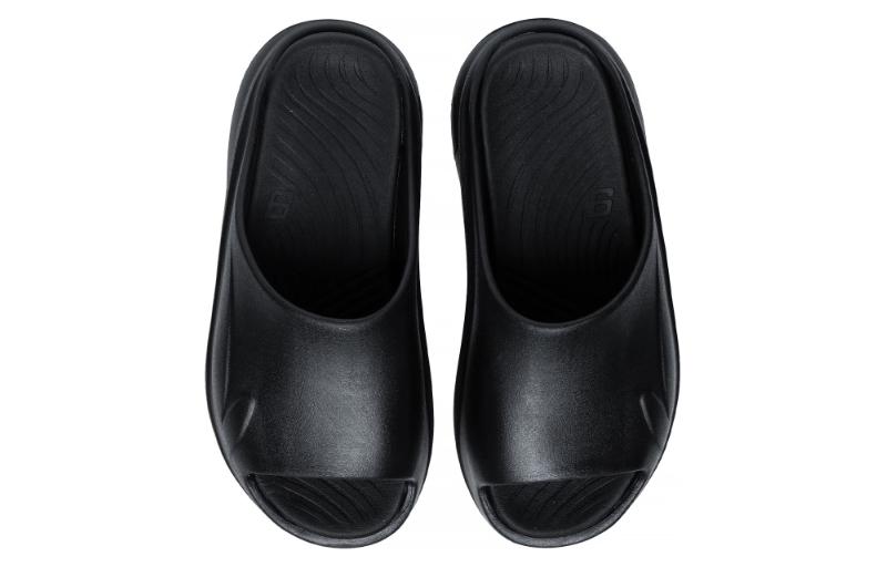 Li Ning SOFT SLIPPER Slip Resistant Abrasion Resistant Slide Slippers Unisex Black