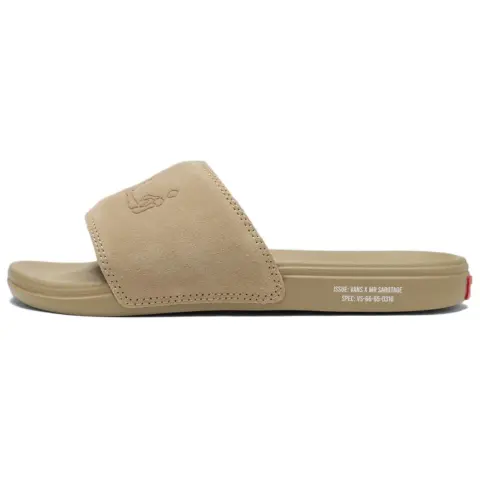 Asian Artist Collection SBTG x Vans La Costa Abrasion Resistant Slide Slippers Unisex Khaki