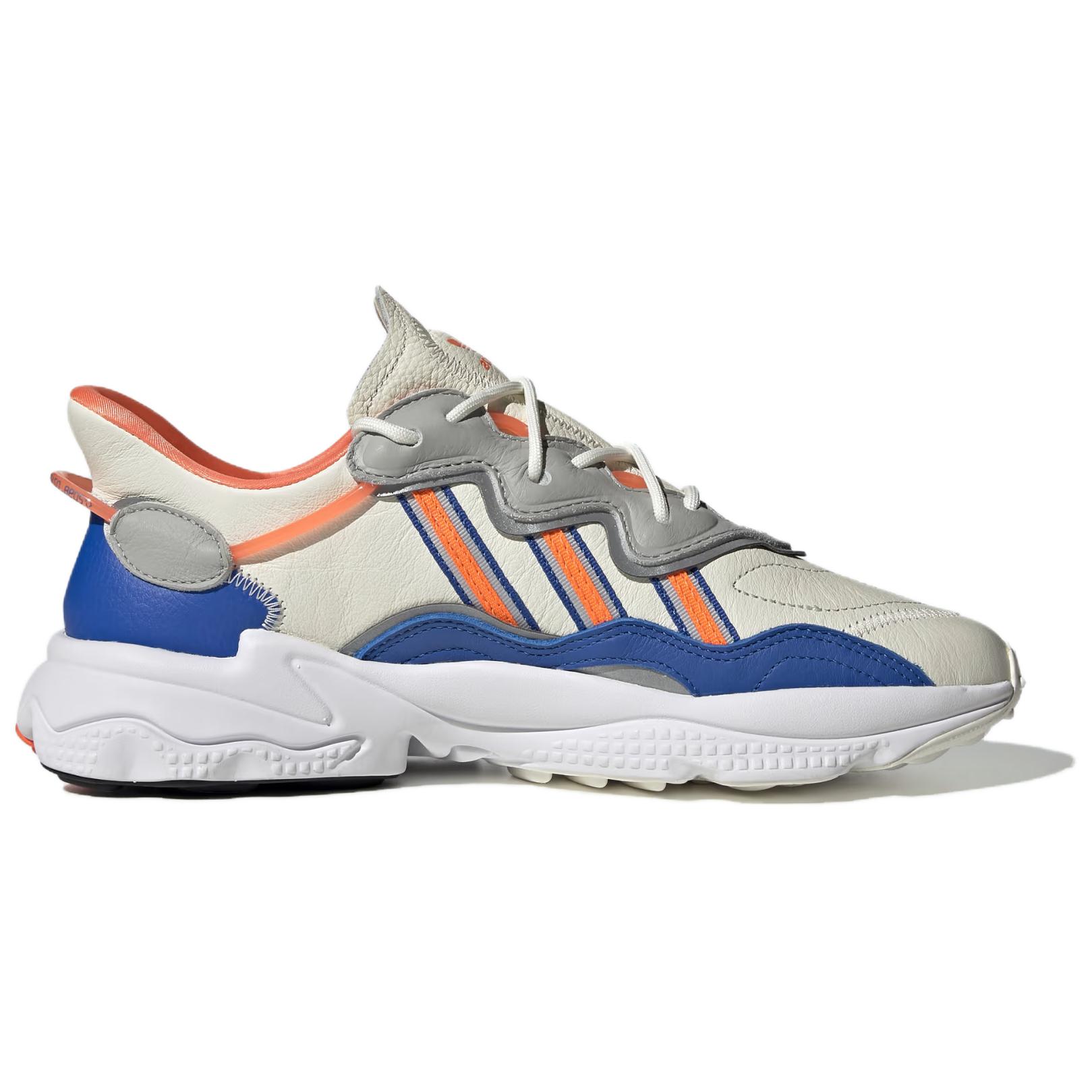 Мужские кроссовки adidas originals Ozweego (мультиколор) — Оранжевый / синий / белый — фото 2
