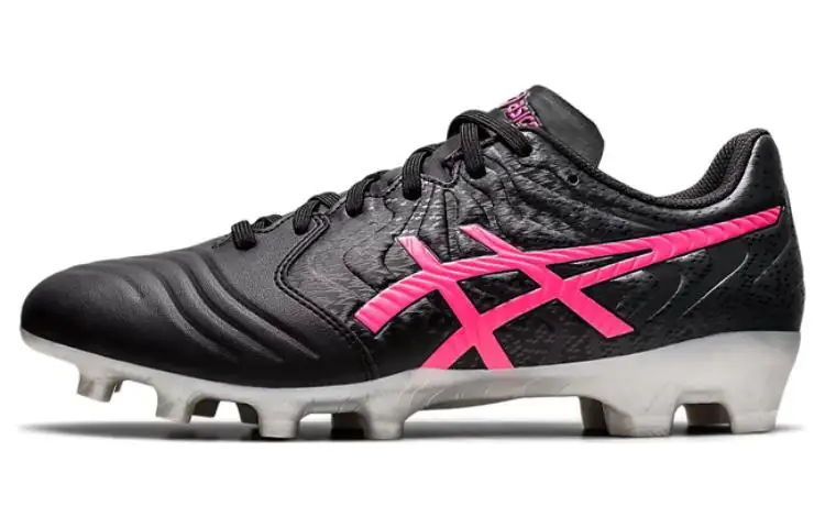 Asics Ultrezza FG Firm Ground Artificial Turf Soccer Shoes Men's Black Pink