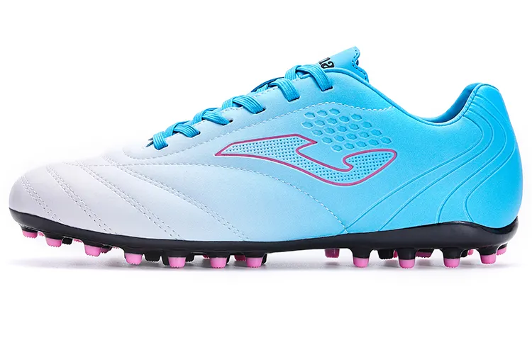 Joma MG Multi Ground Slip Resistant, Abrasion Resistant, Breathable Soccer Shoes Men's White/Light Blue