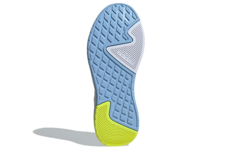 Женские кроссовки adidas neo Roamer (сине-бело-желтые) — Синий / белый / жёлтый — фото 6