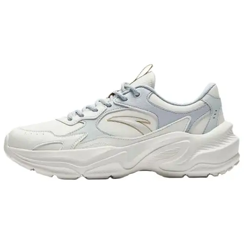 Anta Millennial Generation Abrasion Resistant Breathable Lightweight Height Increasing Low top Casual Shoes Women's