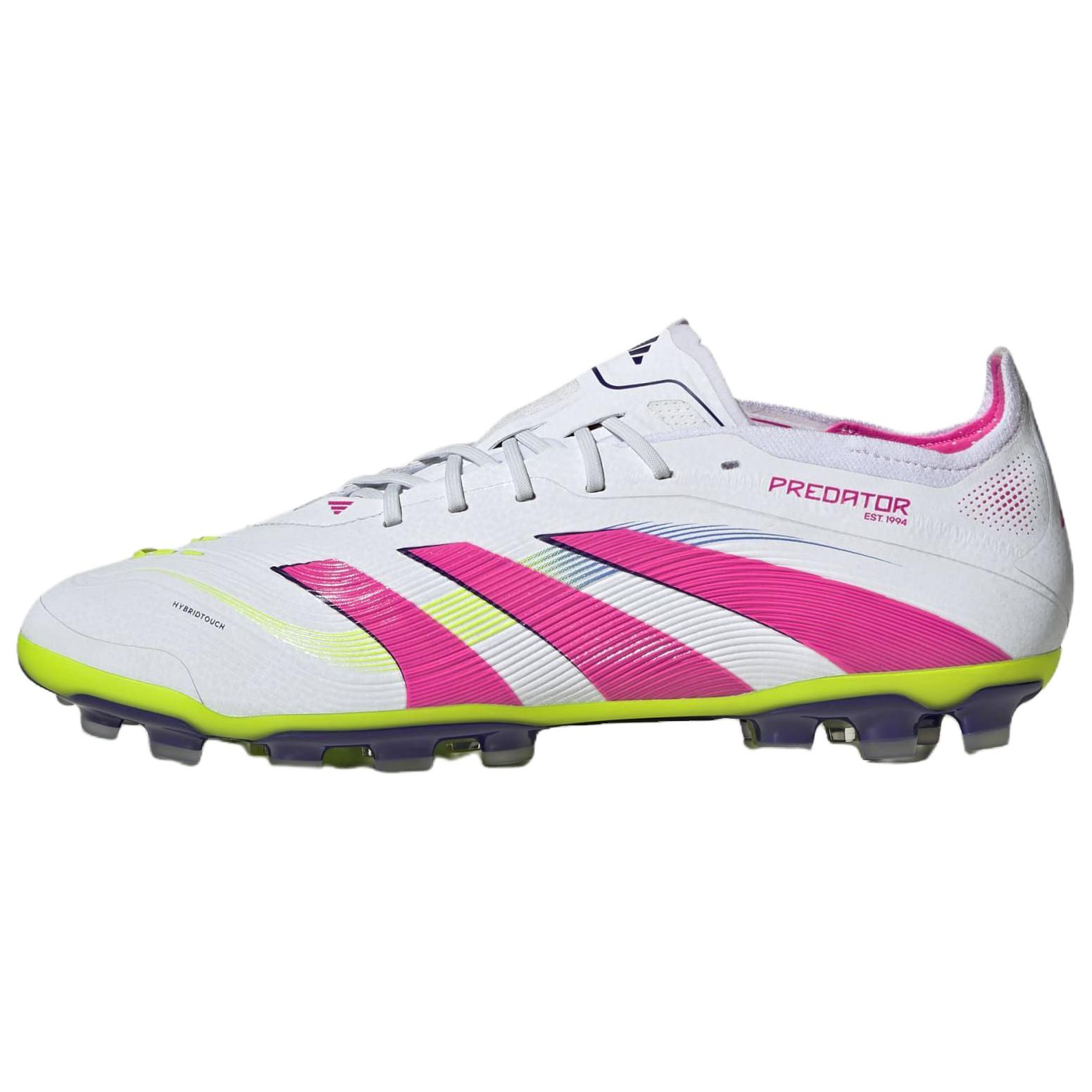 Adidas PREDATOR ELITE AG Artificial Ground Slip Resistant Abrasion Resistant Soccer Shoes Men’s White