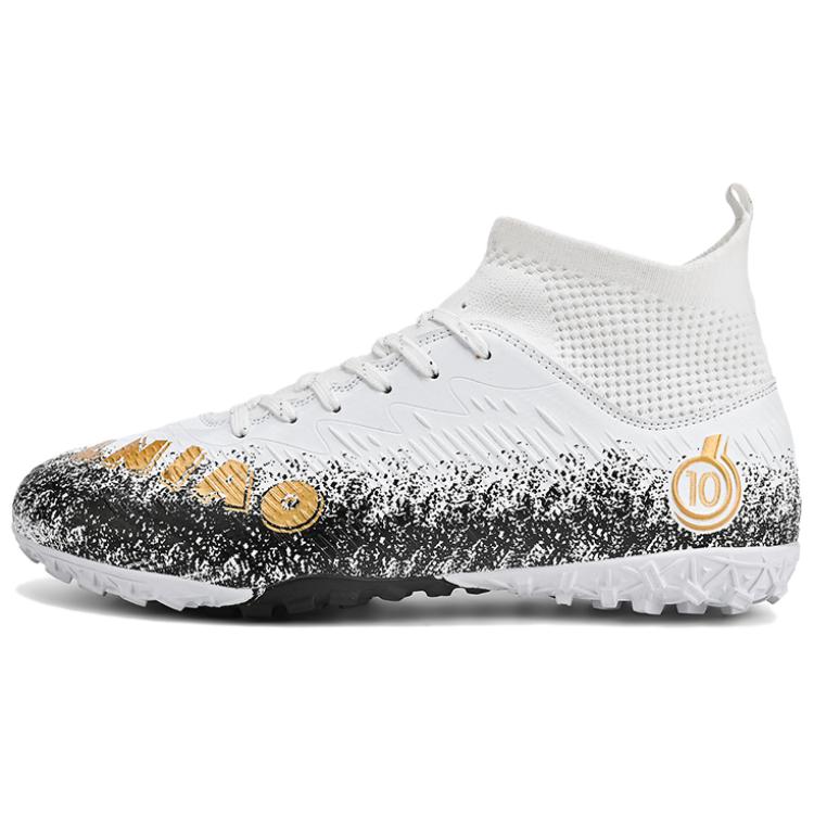 BIANSULONG Soccer Shoes Unisex Low Top Black/Gold