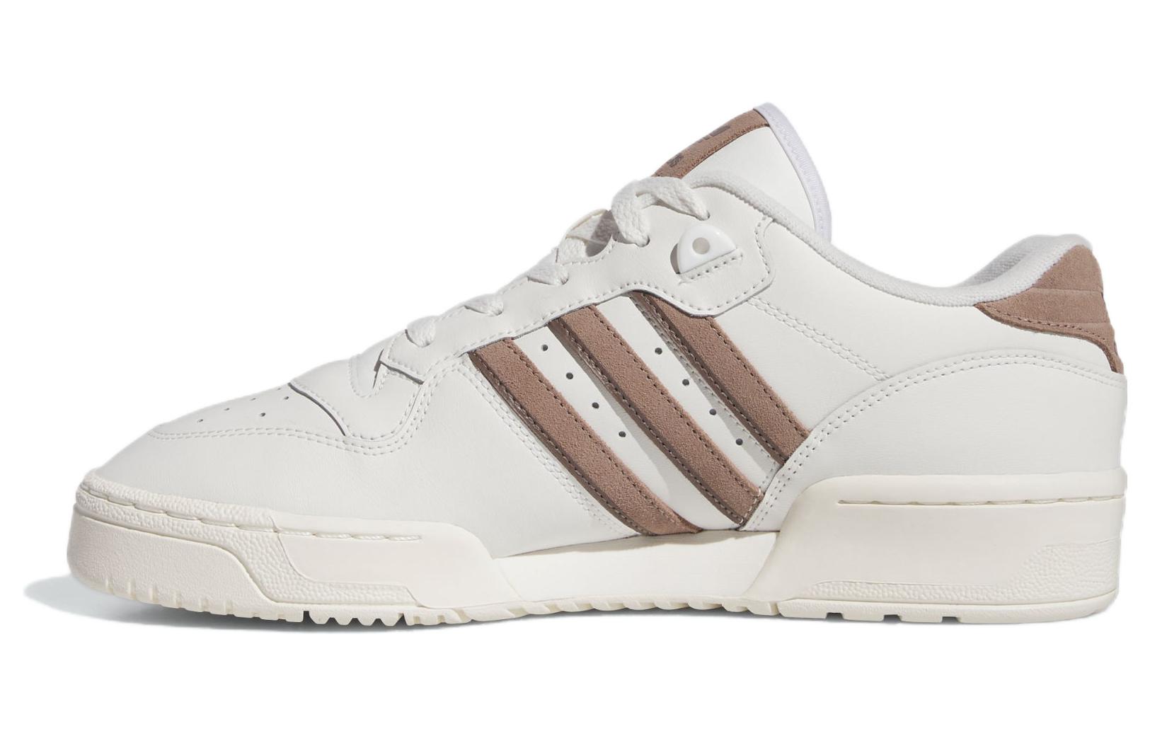 Кеды adidas Rivalry (бело-коричневые)