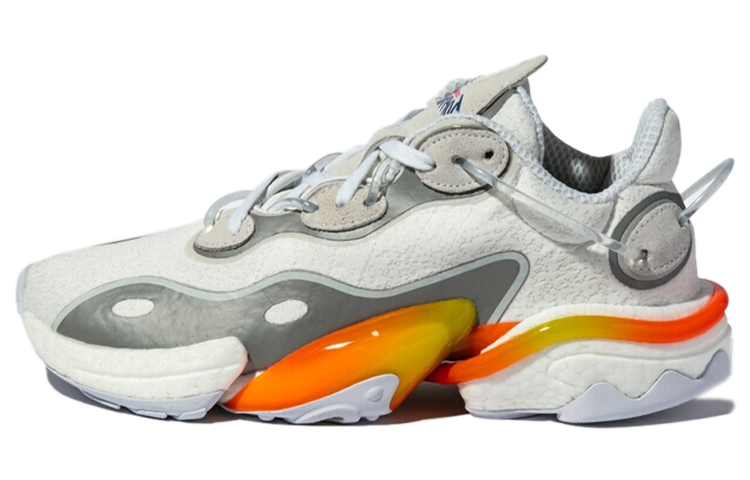 Кроссовки adidas originals Torsion (бело-серо-оранжевые) — фото 1