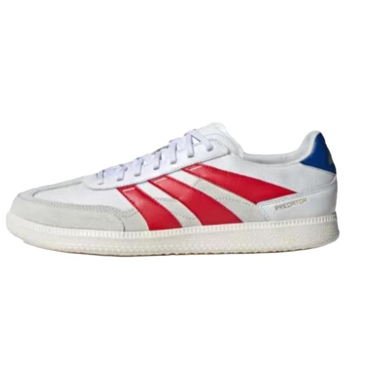 Adidas Predator 24 League LOW FREESTYLE Round Toe Comfortable IC/IN Indoor Football Shoes Unisex White