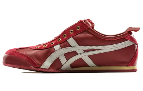Onitsuka Tiger MEXICO 66 Cushioning Slip Resistant Abrasion Resistant Low top Casual Shoes Unisex Maroon