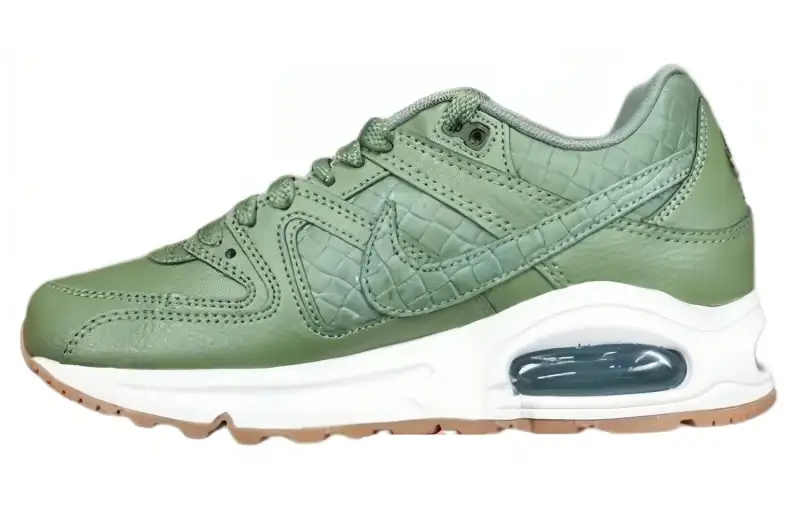 Nike Air Max Command Comfortable Abrasion Resistant Breathable Low top Running Shoes Women's Green