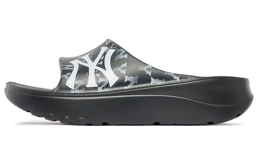 Шлепанцы MLB Slipper (черно-белые)