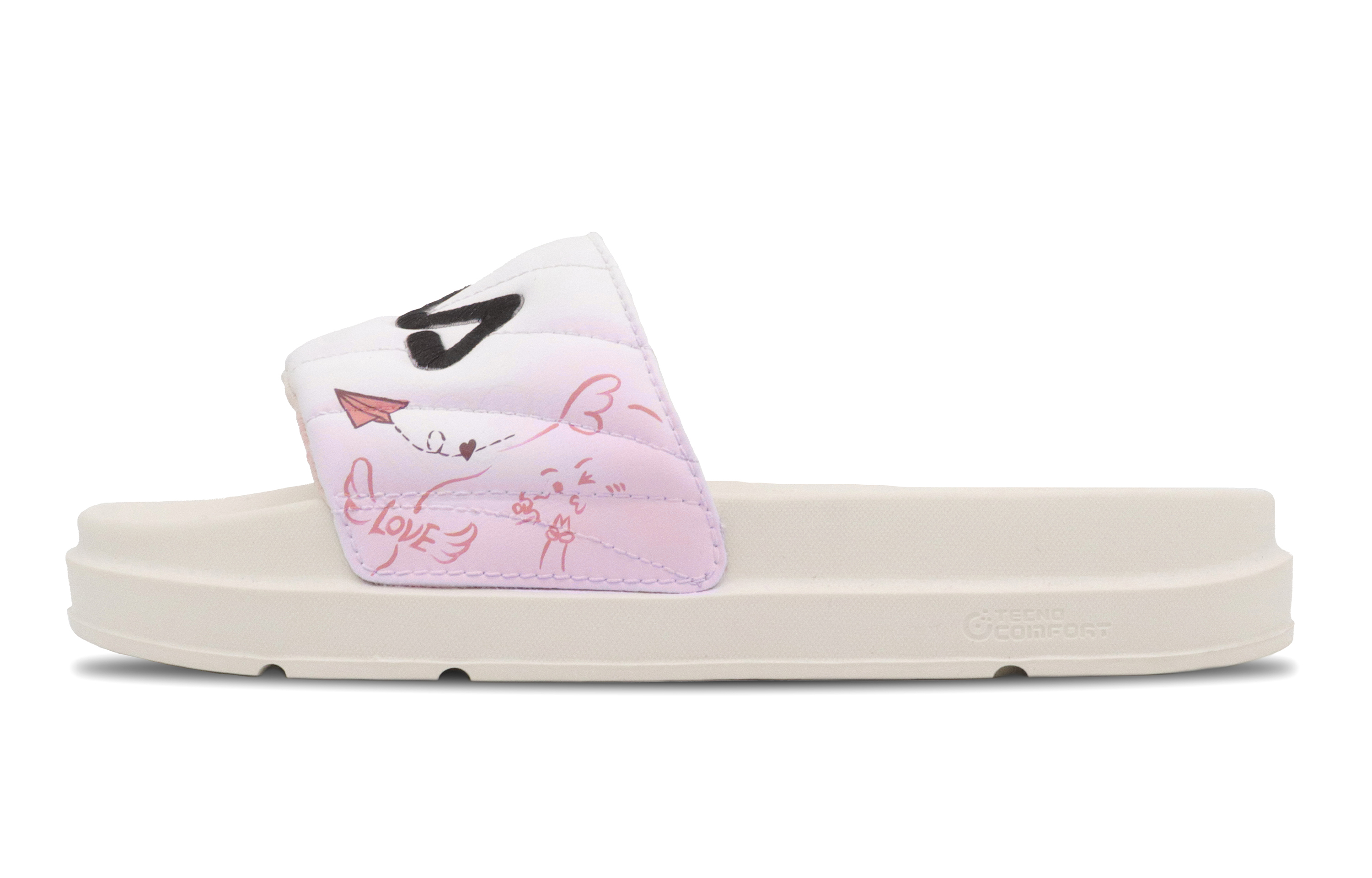 FILA Drifter Abrasion Resistant Slide Slippers Women's Pink White