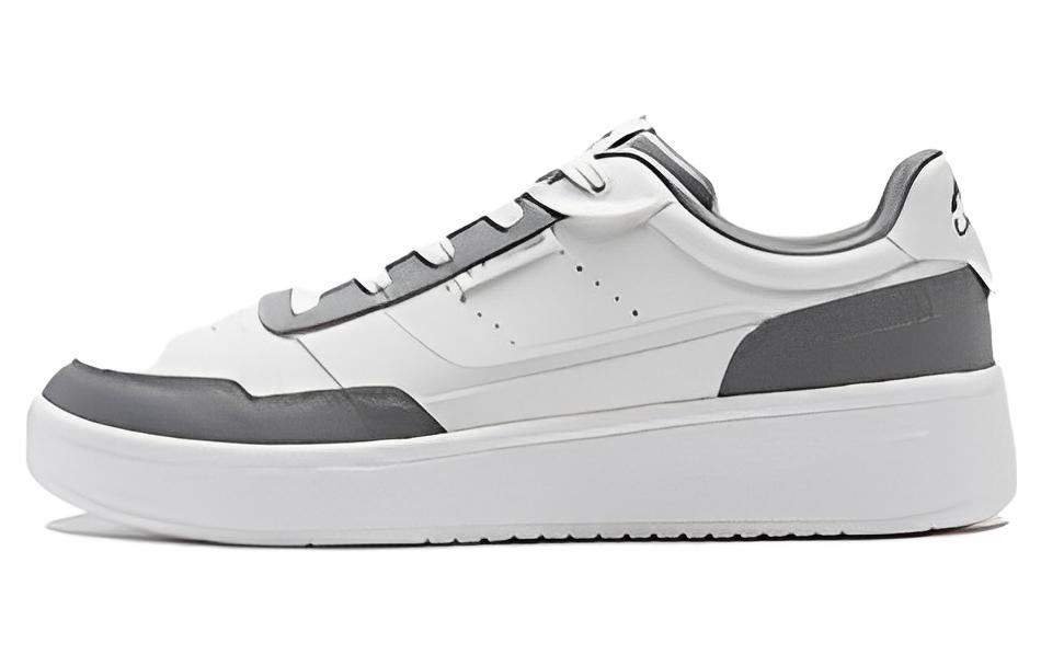 Li Ning Qingyi Cushioning Slip Resistant Abrasion Resistant Low top Casual Shoes Men's Gray White