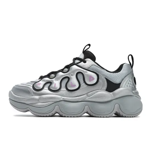 FILA PEASE Low top Casual Shoes Women's Silver Gray